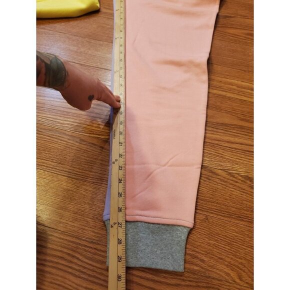 Mcnairy&co Cuffed Sweatpants Womens sz L Multicolor Spring Streetwear Heavy NWT - Picture 9 of 11